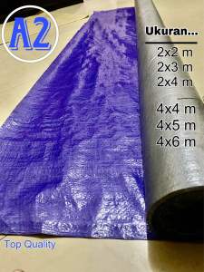 Terpal plastik type A2 ukuran 2x22x32x42x54x44x54x6 paling murah