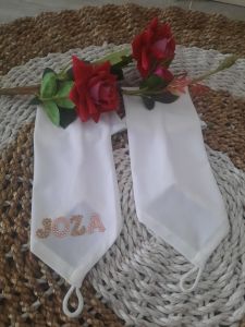 Handsock  whiteblackcream joza clothing..