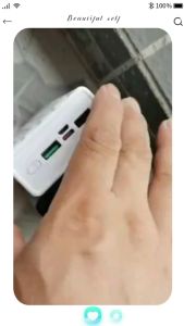 Sạc dự phòng 50000 30000MAH sạc nhanh PD120W/20W trong suốt tích hợp 4 dây sạc tích hợp đèn led chiếu sáng