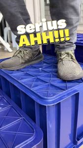 1 X TOYOGO 21L Industrial Storage Basket (4902) Heavy Duty Plastic Stackable Factory Warehouse Crate Crate Cover Food Bakul kilang plastik tahan lasak 可叠工业盒/工业篮