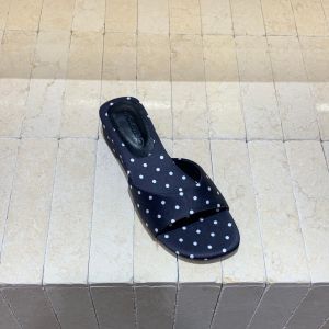 Dép Lật Mùa Hè Đính Chấm Trắng Elegance