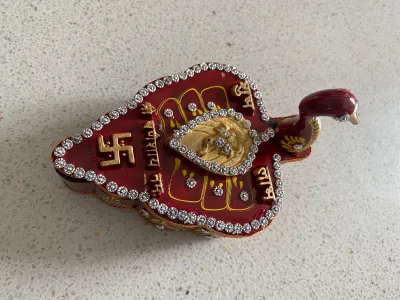 Haldi kumkum. Decor item
