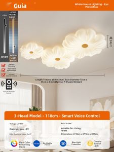 GUJIA | Cream Color Flower Ins Style Ceiling Light LED