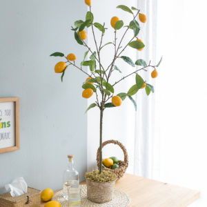 Highly Realistic Faux Lemon Tree Pot Plant