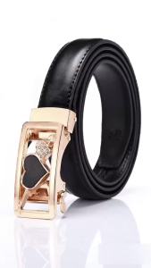 Fashion Womens Belt Versatile Automatic Buckle Belt High Quality PU Leather Youth Trend Casual Strap for Women