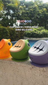 Mangkuk Makan Bayi Anak Dino Snack Bowl Baby Silicone Tempat Snack Bayi Silikon Tempat makan Bayi