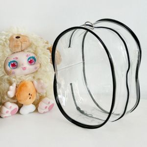 ROLL Babythree Labubu Doll Out Bag Multicolor Transparent Protective Case Kawaii Doll Accessories Storage Bag Gift Toy