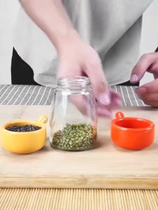 Lọ xay tiêu B43 hạt khô lọ thủy tinh cao cấp cầm tay tiện lợi TTNTB43