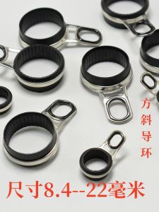 Vòng Dẫn Đường Sứ Vuông Bằng Thép Không Gỉ Vòng Dẫn Đường Sứ Cho Ngư Lôi Vòng Dẫn Đường Dây Câu Cá DIY Phụ Kiện Sửa Đổi