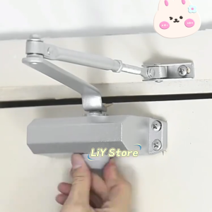 Door Closer Penutup Pintu Besi Kayu Otomatis Menahan 180 Derajat Interkey Penahan Non Hold Open