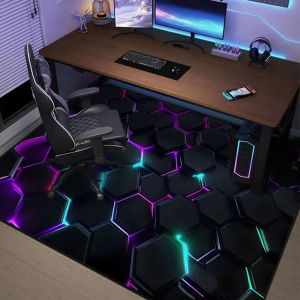 VIKAMA Hợp Thời Trang Cách Âm Phòng Chơi Game Thảm Bàn Máy Tính Thảm Xoay Đệm Ghế Học Tập Phòng Ngủ Phòng Khách Trang Trí Nhà Cửa