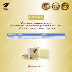 Sabun Wajah Herbal BPOM: Rice Soap SR12, Coffee Soap SR12 & Milky Rice Soap SR12