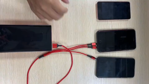 Black portable power bank with 15000 mAh capacity 66W super fast charge 4x USB A output 1x Type-C input 1x micro input digital display Malaysia flag 24H fast shipping.