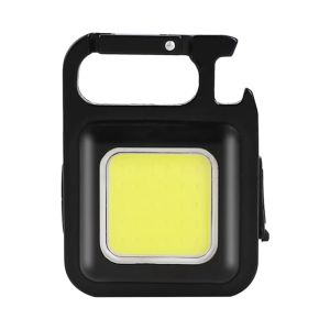 ESMARTER | XPE Pocket Work Light 1000LM COB LED Mini Keychain Light USB Rechargeable Flashlight IPX4 Waterproof for Outdoor Camping Hiking