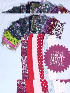 Legging Anak Full Motif Merk Griselda Size XXL (Usia 8-9 Th)