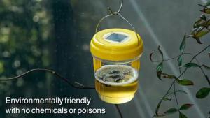 Fruit Fly Trap Perangkap Lalat Buah Solar LED Fly Catcher Insect Trap Fruit Fly Attractant Reusable Outdoor Pest Control for Orchard Garden Farm Fruit Tree