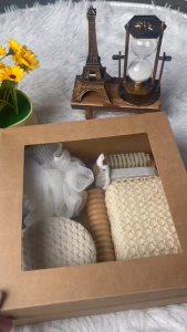 Cross-Border Bath Set Seven-Piece Set Bath Towel Bath Brush Foot Scrubber Sisal Bath Flower Set Holi