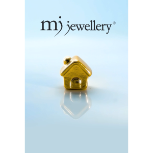 MJ Jewellery 3D 999.9/24K Pure Gold House Charm B818