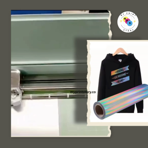 HOLOGRAPHIC LASER RAINBOW SILVER  HEAT TRANSFER VINYL FOR TEXTILES /FABRICS