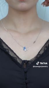 Dây Chuyền Bạc S925 Độc Đáo Dây Chuyền Bạc Nữ Hình Bươm Bướm Tự Do Trẻ Trung - DB2829.BDM2320 - Bảo Ngọc Jewelry