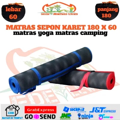 (COD)-matras camping terbuat dari karet sepon size 180 x 60 / matras tikar lipat /matras camping outdoor