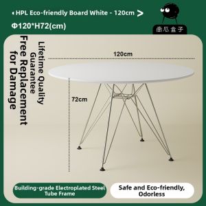 NANGUAHEZI | Nordic Style Compact Rock Slab Round Table