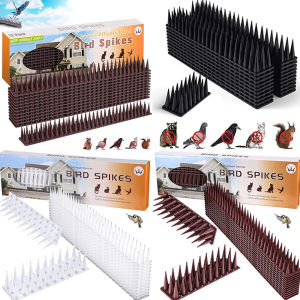 Plastic Bird Spikes Detachable Repellent Spike Roof Fence Wall Outdoor Deterrent Burglar Pigeons Cat Repeller Anti Climb Spikes