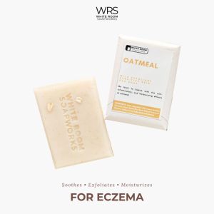 WRS Oatmeal Soap Bar Gentle Anti-Acne & Eczema Relief Whitening Face & Body Soap for Sensitive Skin