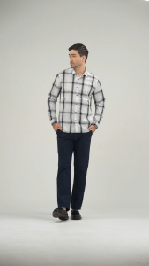MOC Kemeja Lengan Panjang Pria BILSTON - White