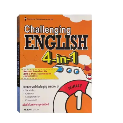 Singapore Challenging English 4 In1 for Primary 1-6 Complete AEIS Prep