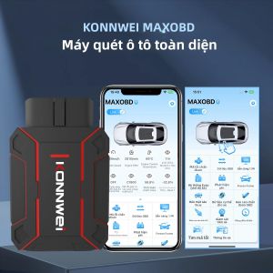 Công Cụ Chẩn Đoán Ô Tô KONNWEI MAXOBD OBD2 Bluetooth 5.2 Dữ Liệu Trực Tiếp Trên iOS Máy Quét ECU Hệ Thống Đầy Đủ Xóa Mã Lỗi Dụng Cụ Tự Động