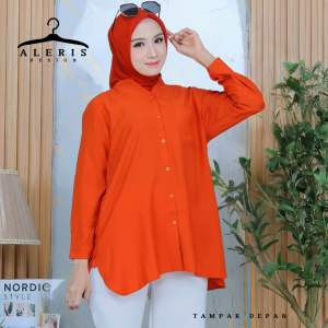 Zahera daily-Atasan kemeja blouse polos wanita fashion terbaru-bahan rayon viscose import- busui cod