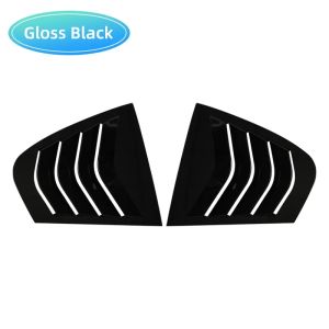 For BMW 3 Series F30 318i 320i 325i 2013-2019 Car Rear Window Shutter Cover Trim Window Louver Side Vent ABS Trim Acce Black
