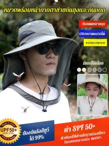 ระบายอากาศได้ ร่มกันแดด หมวกกันฝน ปีกใหญ่ กันลม รูปลักษณ์ทันสมัยและหรูหรา ปรับมุมได้ หมวกกันแดด