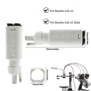 Cổng Mở Rộng Ống Dẫn Sợi Nhựa PTFE 4 Trong 1 Cho Máy In 3D Bambu LabA1/X1/P1 Với 4 Mô-đun Cấp Liệu Cổng Nối Dài Ống Dẫn Vật Liệu