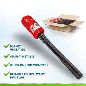 50pcs Red Marking Flags Marker Flags for Survey Signal Flags Lawn Irrigation Flags Landscape Flags