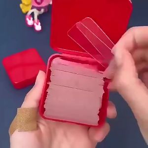 Double Tape Mini 1 Box Isi 60 Pcs Tape Perekat 2 Sisi Transparan / Solasi Perekat Serbaguna Super Kuat Termurah Terbaru Promo