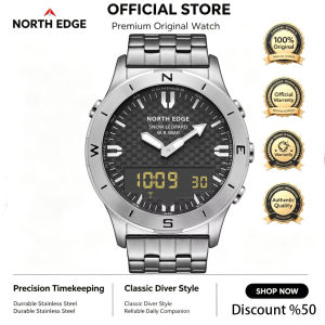 Đồng Hồ Thể Thao Kỹ Thuật Số NORTH EDGE Dành Cho Nam Chống Nước 50M Tích Hợp Máy Đo Độ Cao Áp Kế La Bàn Chức Năng Theo Dõi Bước Chân Và Đồng Hồ Bấm Giờ Cho Các Hoạt Động Ngoài Trời