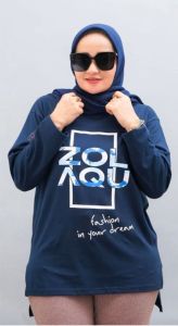 KAOS ZOLAQU TERBARU 2024 BAJU WANITA LENGAN PANJANG ATASAN JUMBO SEMI TUNIK OFFICIAL STORE AGEN RESMI