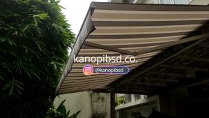 Awning Gulung Kanopi Lipat Kanopi Buka Tutup Manual Automatic 2 Meter Bahan Kain Premium Bergaransi Free Survey dan Konsultasi