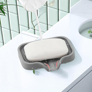 Sink Silicone Tray With drain Soap Sponge Storage Holder Countertop Sink Scrubber Brush Storage Rack Kitchen Organizer