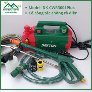 Máy rửa xe có chỉnh áp Dekton DK-CWR3001Plus có CB chống giật công suất 3000W máy bơm nước