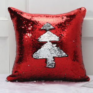 Two-color sequin throw pillow cover bead-like home soft decoration cushion cover popular trend item from Europe and America