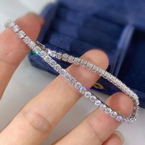 Montagne Jewelry Moissanite bracelets Diamond Cuff 925 Silver Bracelet Jewellery For Party Luxury Birthday Gifts