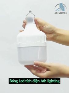 Bóng Đèn Tích Điện ATH LIGHTING Loại Bóng Đèn Led Sạc Tích Điện Đa Năng 3 Chế Độ Sáng Và Có Dây Sạc Bảo Hành 24 Tháng