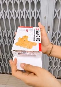 Băng ego Băng dán vết thương cá nhân hộp 100 miếng 4 kích thước dán tiện lợi