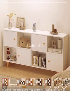 ตู้หนังสือ ชั้นวางหนังสือ ชั้นวางหนังสือไม้ ชั้นวางหนังสือสไตล์โมเดิร์น ตู้เก็บของสําหรับห้องนั่งเล่นห้องทํางานเรียบง่าย