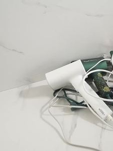 Hair Dryer Organiser Rack Stainless Steel Wall Mounted No Drill Hair Dryer Sturdy Stable Installation For Shower Room