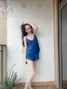 ⚡Port⚡2025 new Bow tie suspender shorts pajamas two piece set