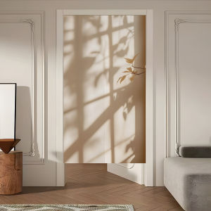 New Chinese Style Privacy Curtain Partition Door Curtain Bedroom Bathroom Blocking Curtain Shadow Light Home Decorative Fabric